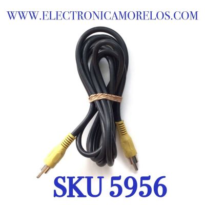CABLE DE 1 RCA A/V ( AMARILLO ) MACHO A MACHO / 3C-2V / COMPATIBLE CON DIFERENTES DISPOSITIVOS, MARCAS Y MODELOS